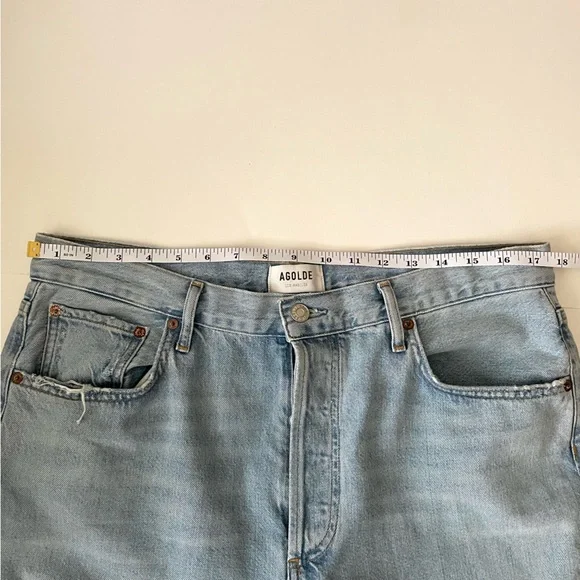 AGOLDE Riley High Rise Slim Straight Crop Jean in Reputation - Picture 9 of 13